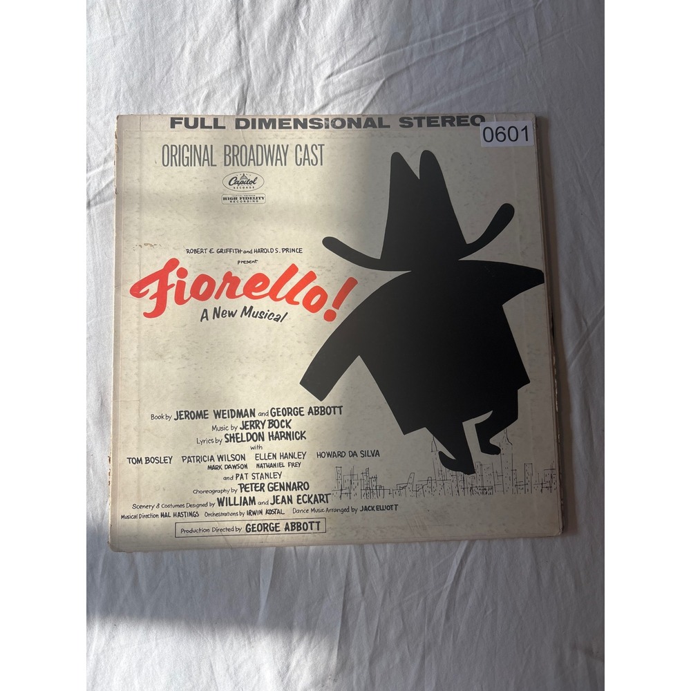 Capitol Records Fiorello! Original Broadway Cast Vinyl LP 12" Good‎ Stereo 1959